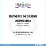 Decisiones Adoptadas en Sesión Ordinaria de fecha 28 de noviembre de 2023