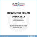 Decisiones adoptadas en Sesión Ordinaria de fecha 21 de noviembre de 2023