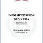 Decisiones adoptadas en Sesión Ordinaria de fecha 20 de marzo de 2025