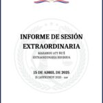 Decisiones adoptadas en la Sesión Extraordinaria de fecha 15 de abril de 2025