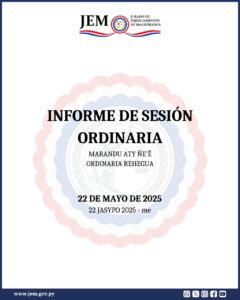 Decisiones adoptadas en Sesión Ordinaria de fecha 22 de mayo de 2025