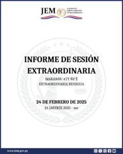 Decisiones adoptadas en Sesión Extraordinaria de fecha 24 de febrero de 2025