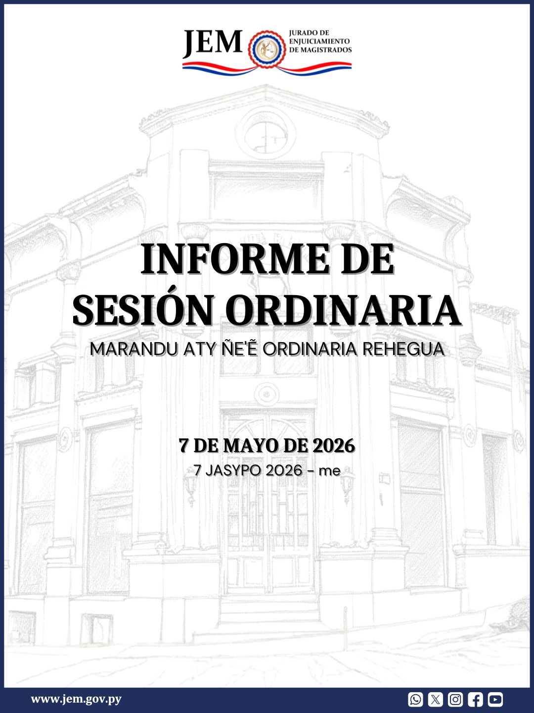 Decisiones Adoptadas en la Sesión Ordinaria de fecha 7 de mayo de 2026
