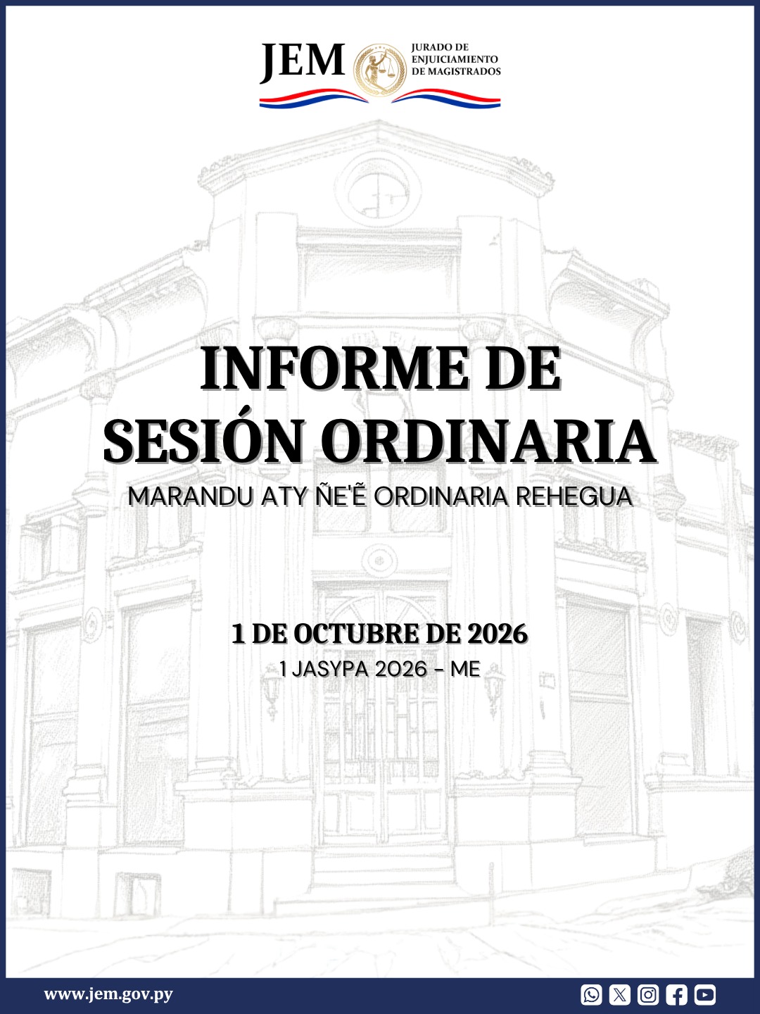 Decisiones adoptadas en Sesión Ordinaria de fecha 1 de Octubre de 2026